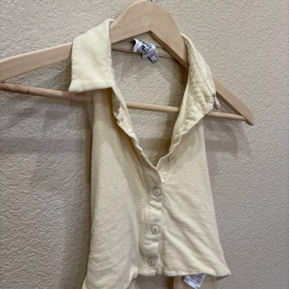 Princess Polly Darby Halter Cropped Top Size 6 - Picture 5 of 9